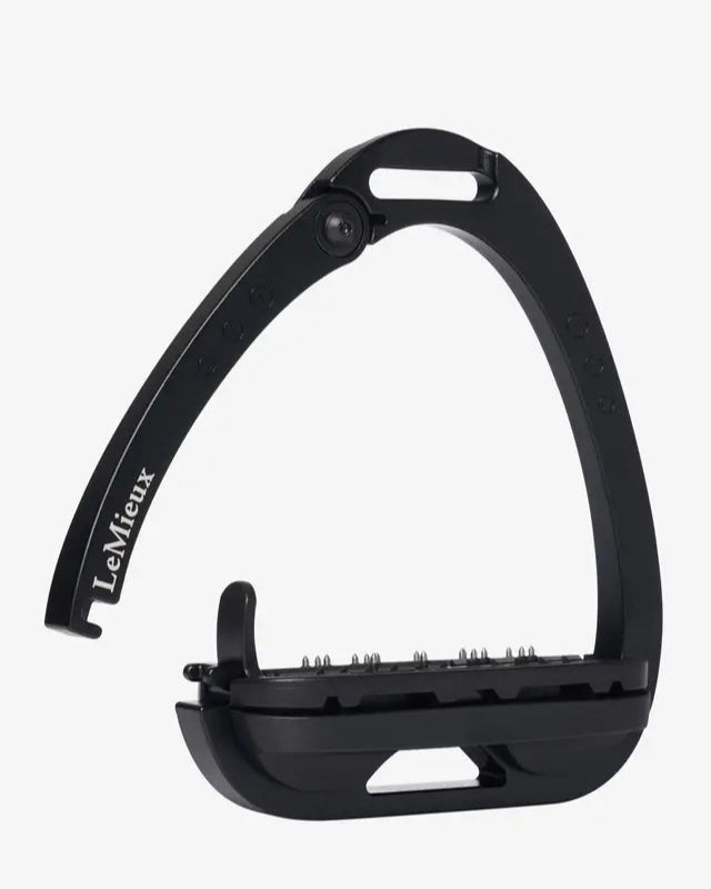 LEMIEUX Vector Balance Stirrup - Black Equestrian Safety Stirrup for Horse Riding