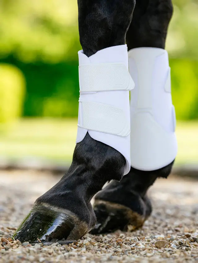 LEMIEUX TECHNICAL BRUSHING BOOTS WHITE - Equiflair. Horse Leg Protection, White Horse Boots