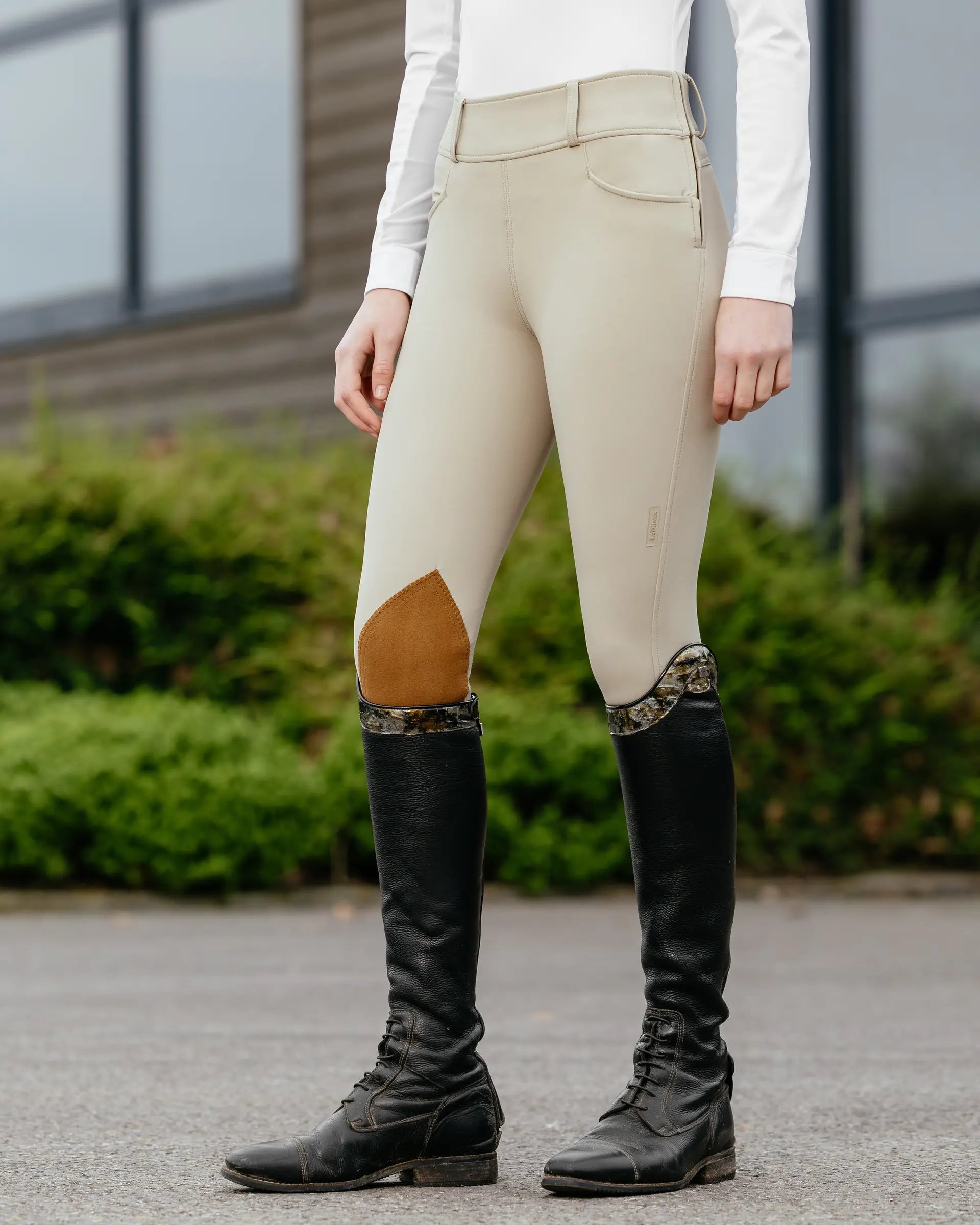 LEMIEUX Young Rider Hunter Breeches Beige: Equestrian Apparel for Kids