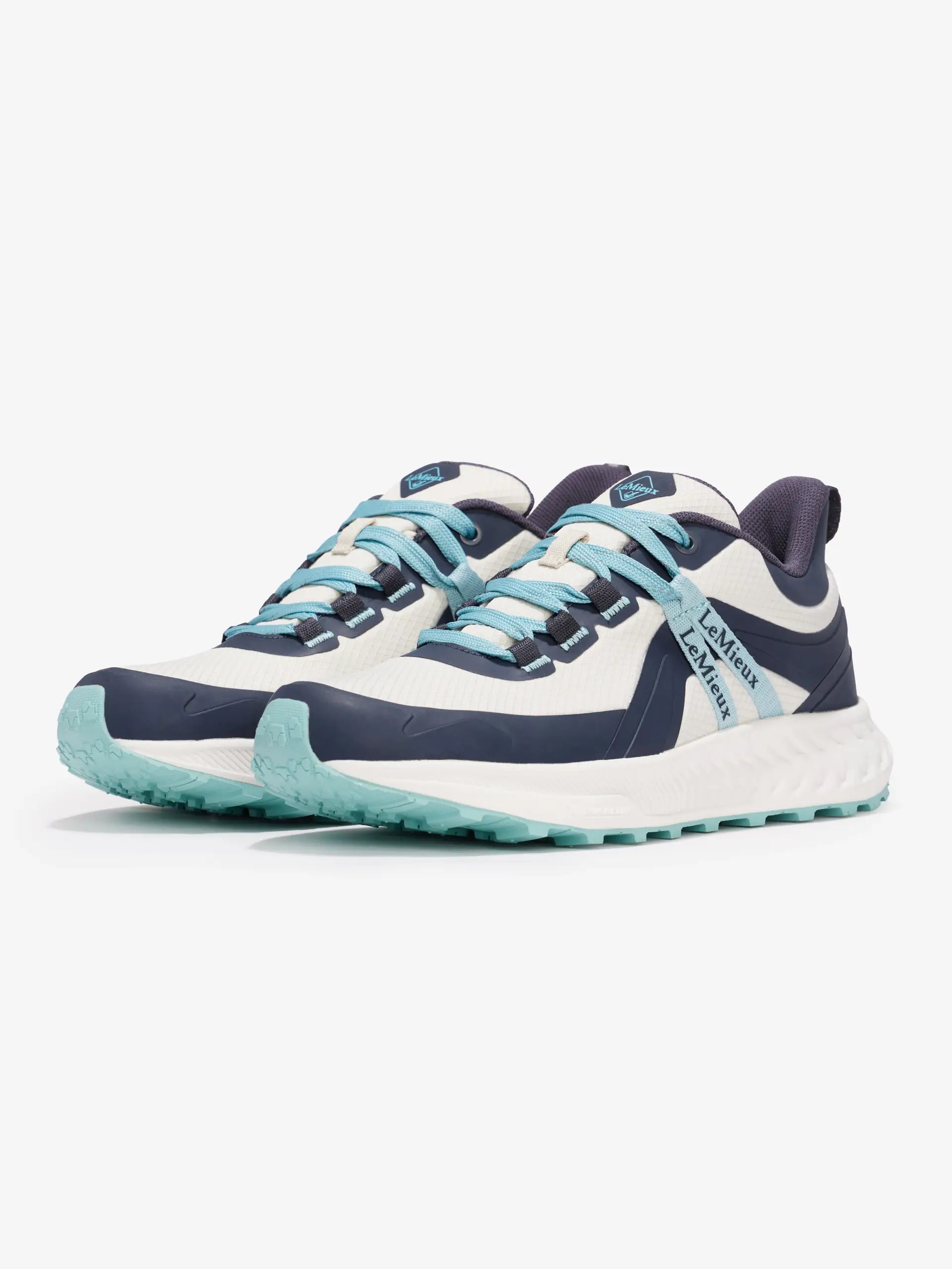 LeMieux Youth Trax Viva Stone Waterproof Trainers - All-Terrain, Durable, Stylish Kids' Equestrian Shoes
