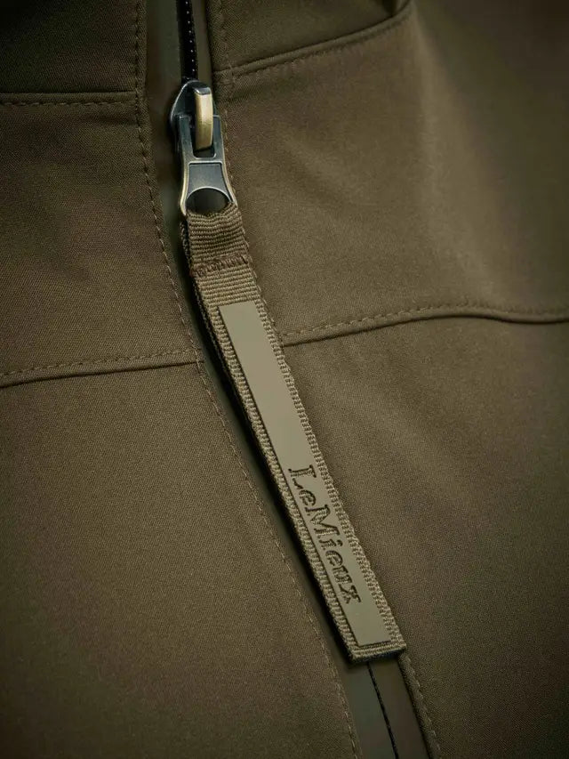 LeMieux Maisie Riding Jacket Alpine Detail: Water-Resistant Equestrian Outerwear with Zipper & Branding