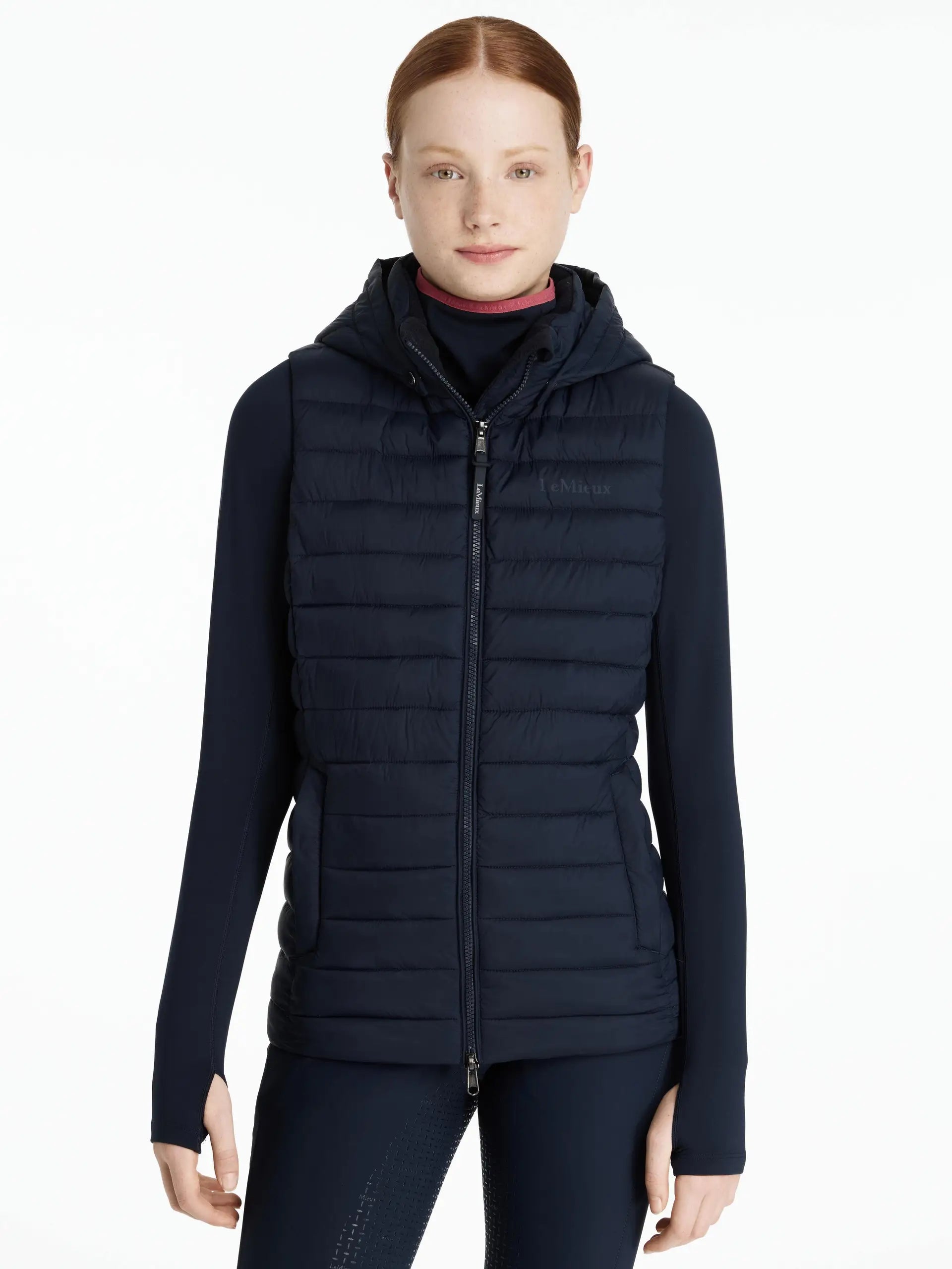 LeMieux Young Rider Ruby Puffer Gilet Navy