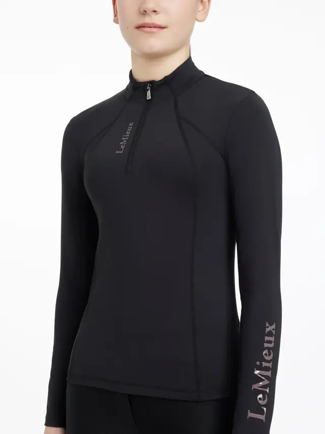 LEMIEUX Young Rider Classique Black Base Layer UV50+ Equestrian Top | Equiflair Saddlery
