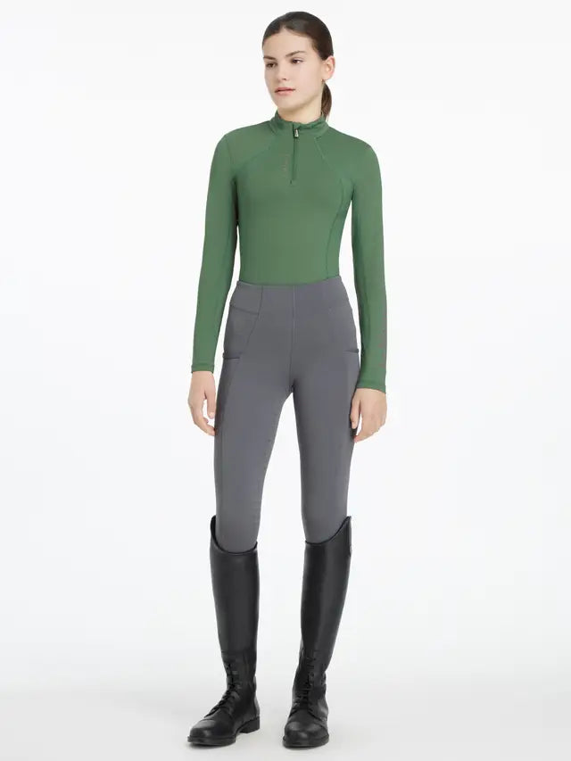 LeMieux Young Rider Classique Hunter Green Base Layer, Equestrian Riding Apparel