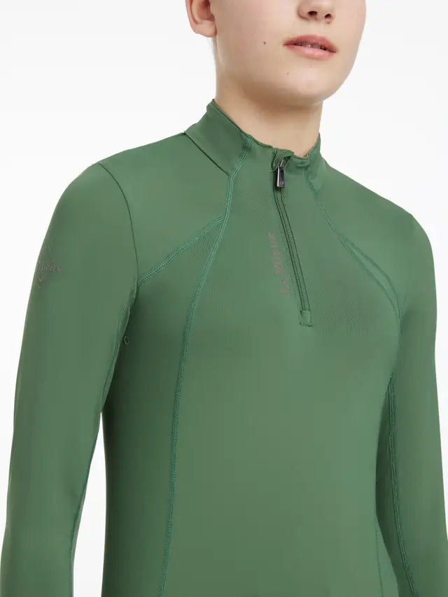 LEMIEUX Young Rider Classique Base Layer Hunter Green: Equestrian Riding Shirt