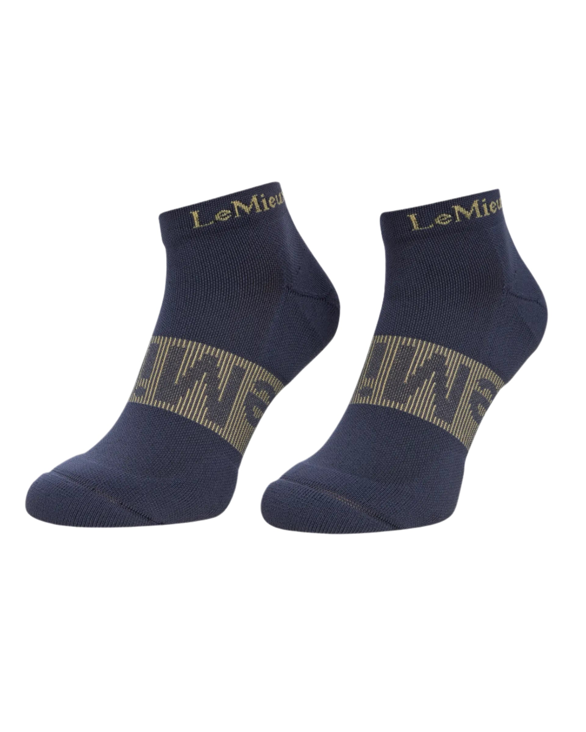 LeMieux Trainer Socks 3 Pack: Rosewood/Dusk/Aqua. Comfort & Performance for workouts with sweat-wicking tech & cushioned design.