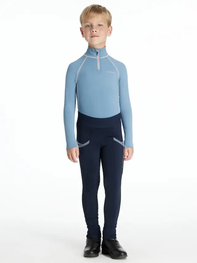 Lemieux Mini Classique Ice Blue Base Layer for Kids Equestrian Riding Apparel - Youth Sizes