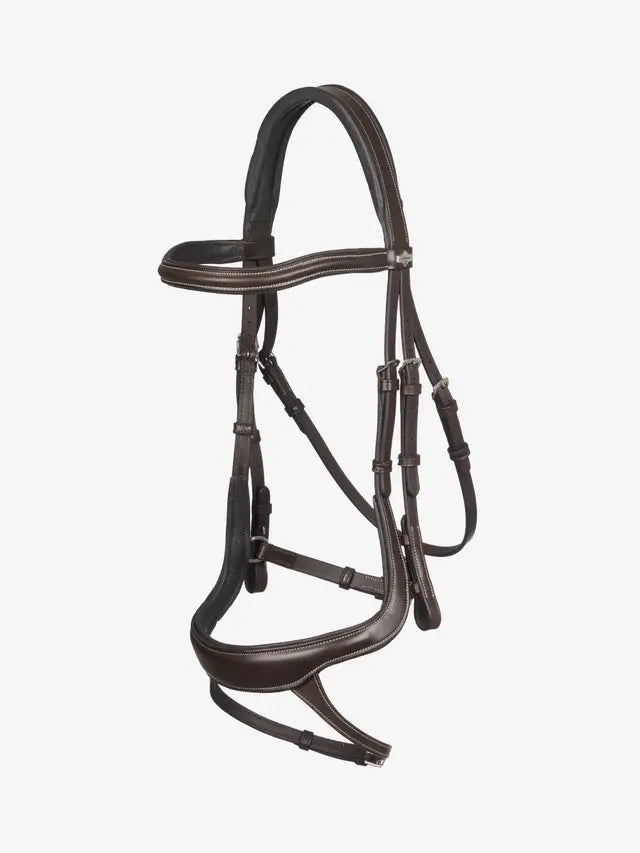 Lemieux Arika Split Noseband Bridle - Brown Leather Equestrian Horse Tack