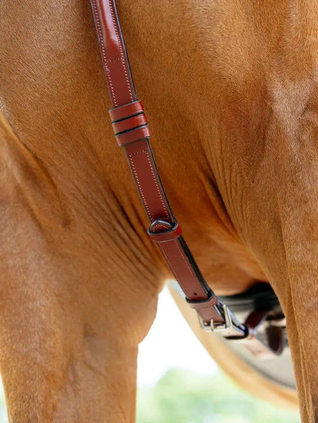 LeMieux Breastplate (D-Ring Attachment) Chestnut/Silver