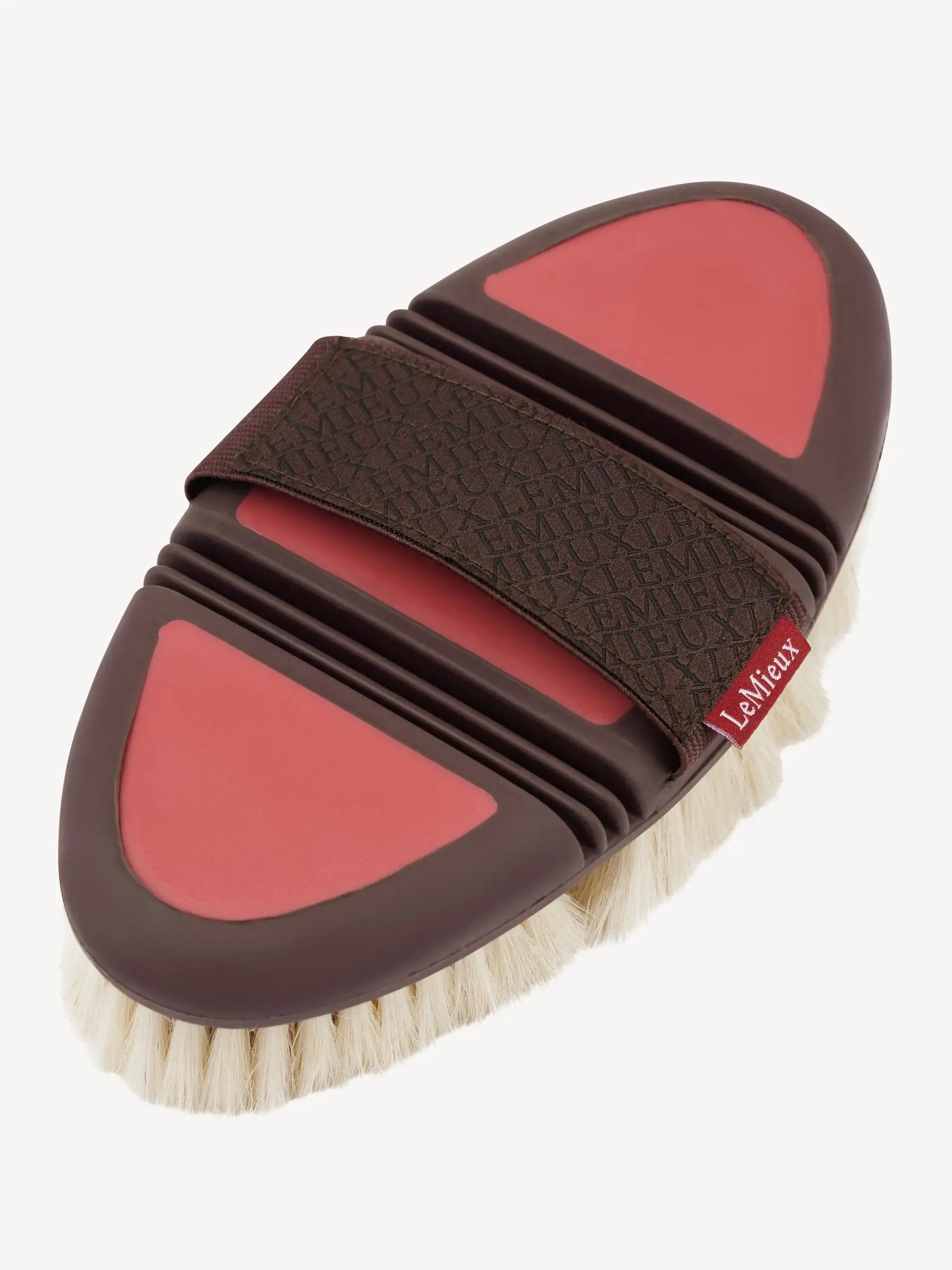 LEMIEUX FLEXI GOAT HAIR BODY BRUSH CRANBERRY, Equine Grooming Tool for Horses