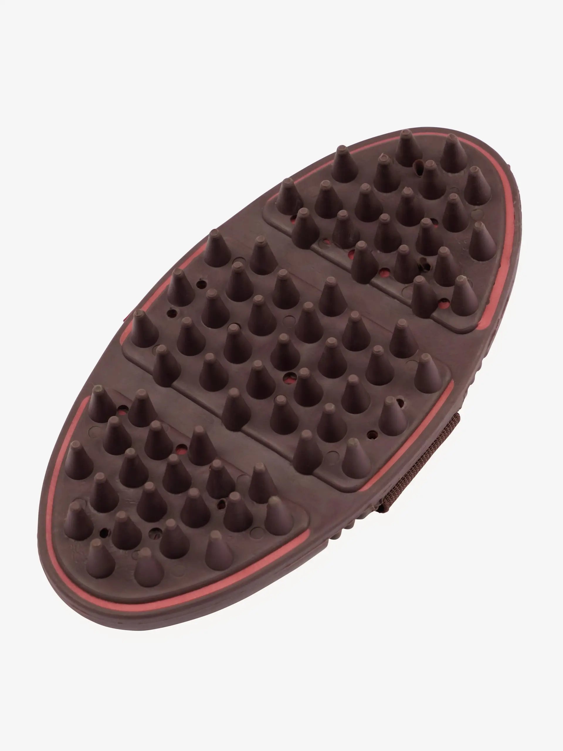 LeMieux Flexi Massage Brush Cranberry - Horse Grooming Tool for Improved Circulation and Deep Cleaning at Equiflair.