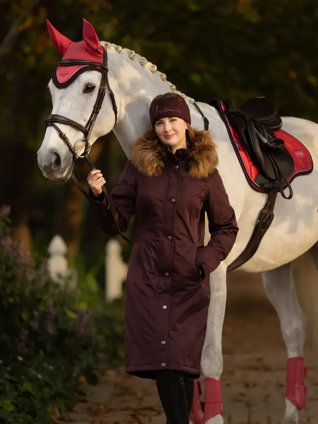 LeMieux Anya Waterproof Riding Coat Damson