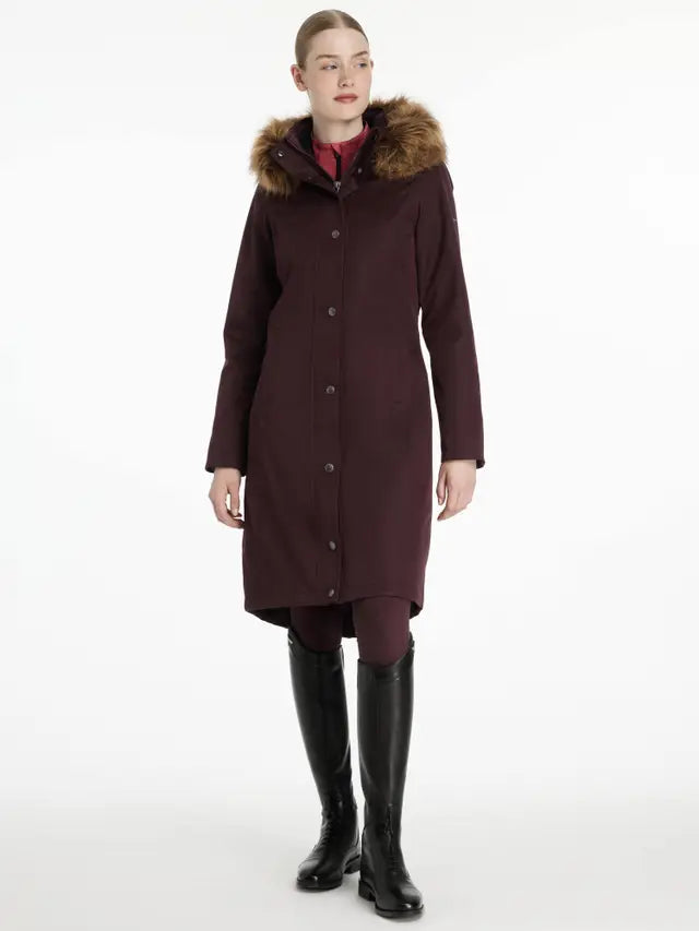LeMieux Anya Waterproof Riding Coat Damson