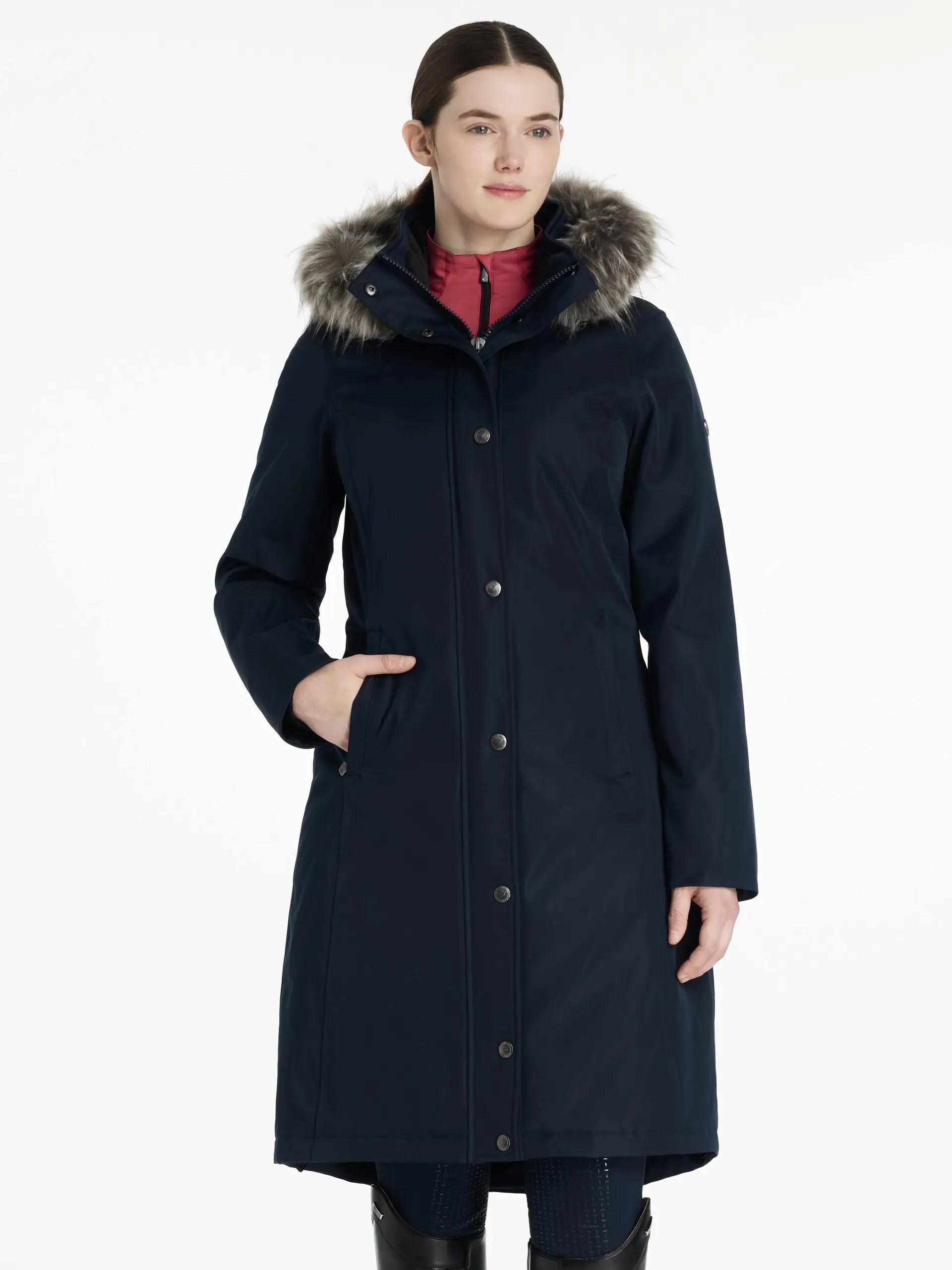 LeMieux Anya Waterproof Riding Coat Navy