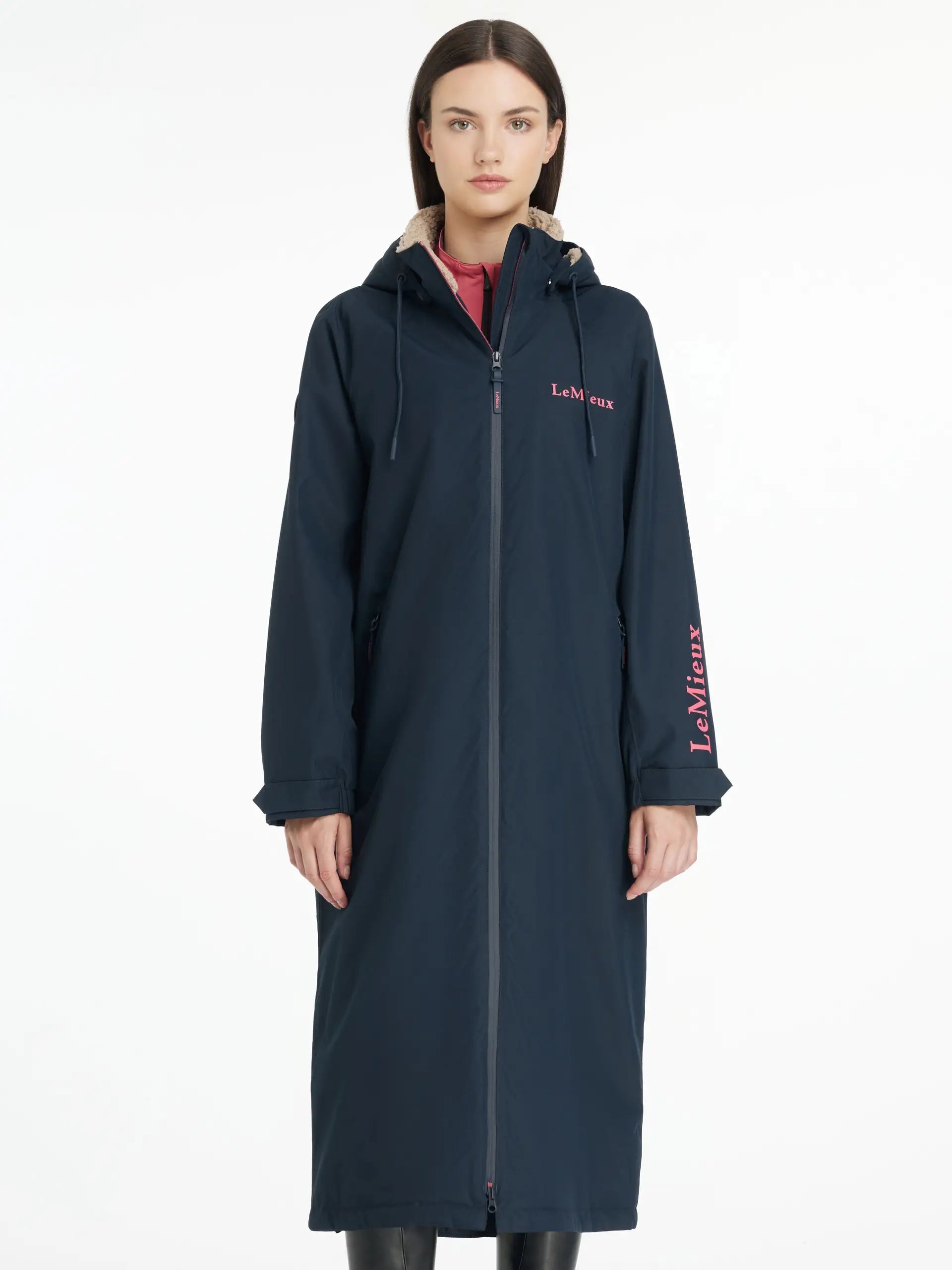 LEMIEUX HYDROSHIELD ROBE NAVY - Equestrian Waterproof Coat for Women | Equiflair