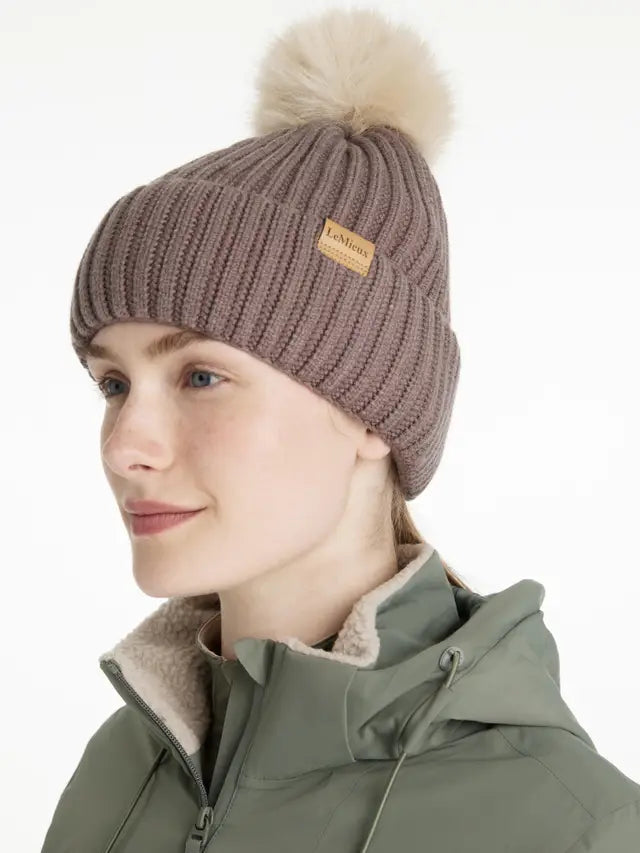 LeMieux Clara Rib Beanie Walnut