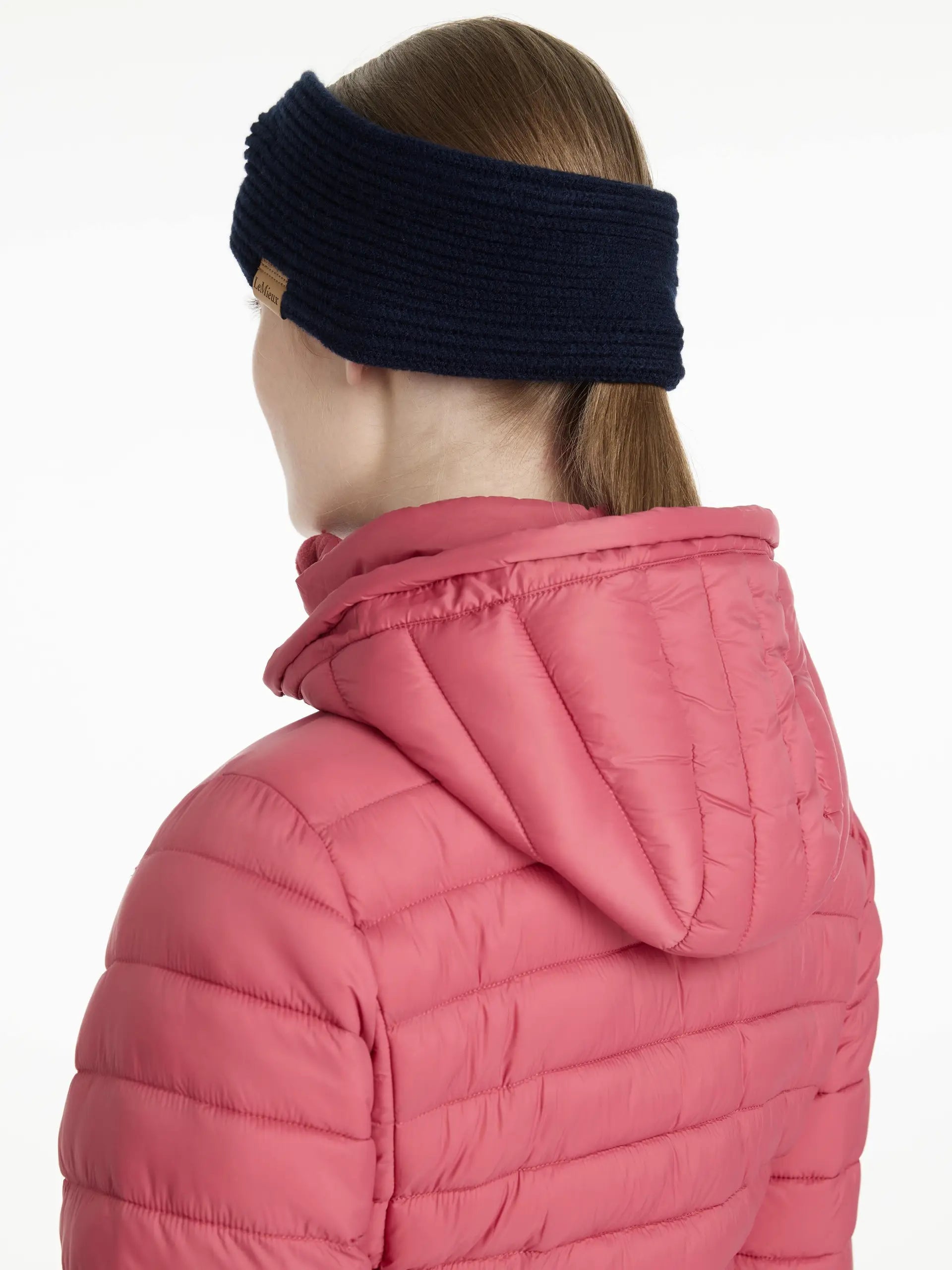 LeMieux Clara Navy Headband: Chunky Rib Knit, Fleece Lined Winter Warmer for Cold Weather - Shop Equiflair