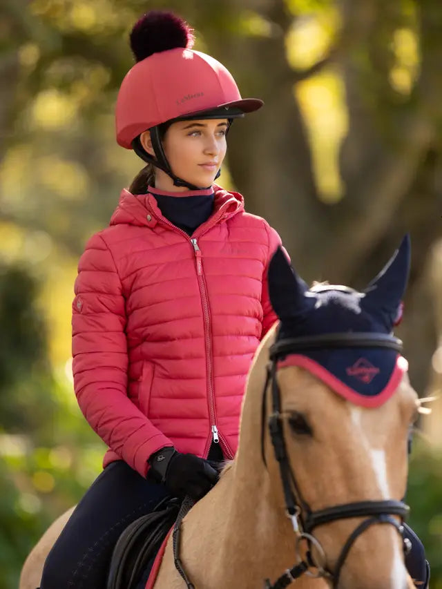 LeMieux Young Rider Ruby Puffer Jacket Cranberry