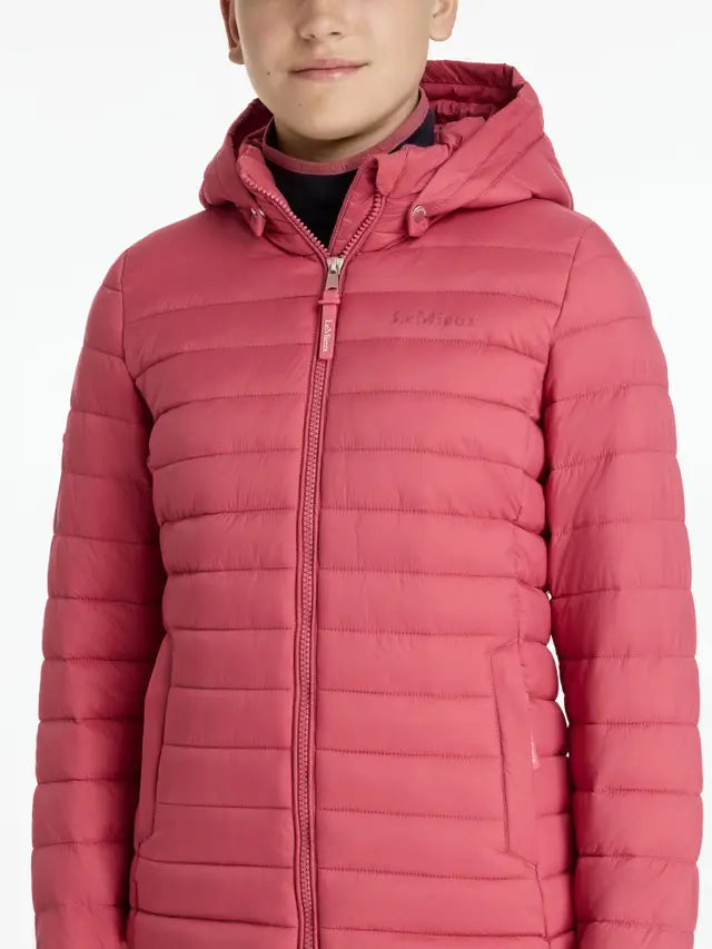 LeMieux Young Rider Ruby Puffer Jacket Cranberry