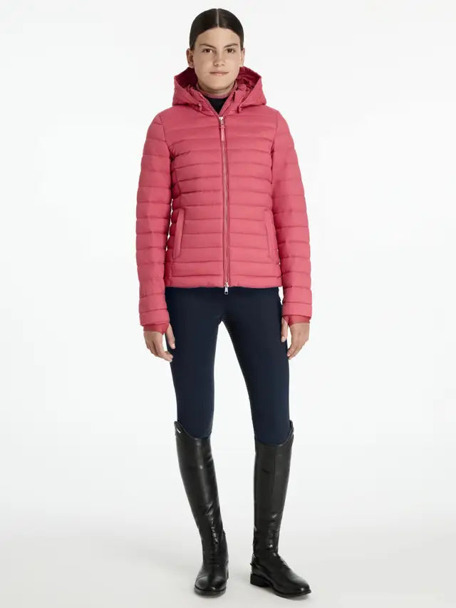 LeMieux Young Rider Ruby Puffer Jacket Cranberry