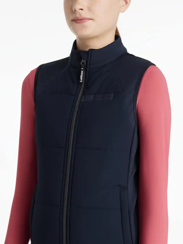 LEMIEUX YOUNG RIDER PAMMY TRAINING GILET NAVY - Lightweight, Warm, Activewear Vest for Horse Riding