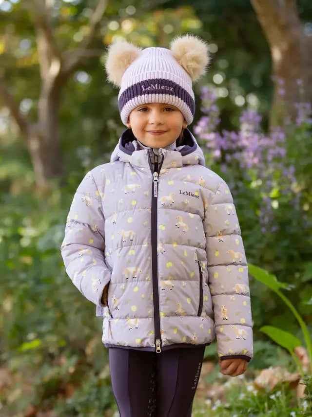 LeMieux Mini Printed Lilo Puffer Jacket Lilac