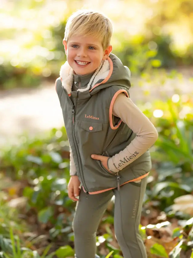 LeMieux Mini George Gilet Rosemary - Kids Equestrian Vest - Equiflair