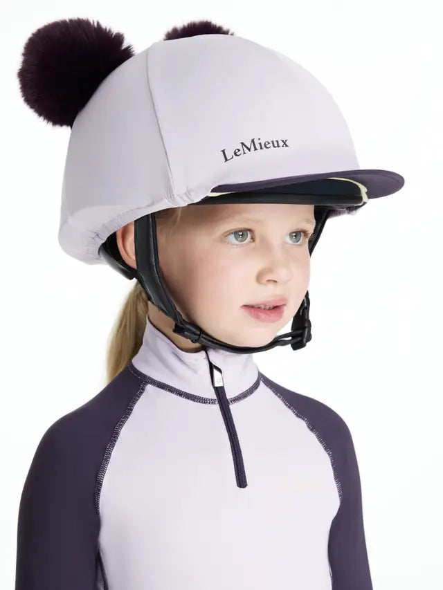 LeMieux Mini Double Pom Hat Silk Lilac