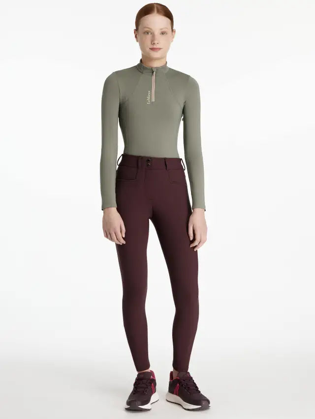 LeMieux Young Rider Izzy Breeches Damson | Equiflair | Kids Horse Riding Pants