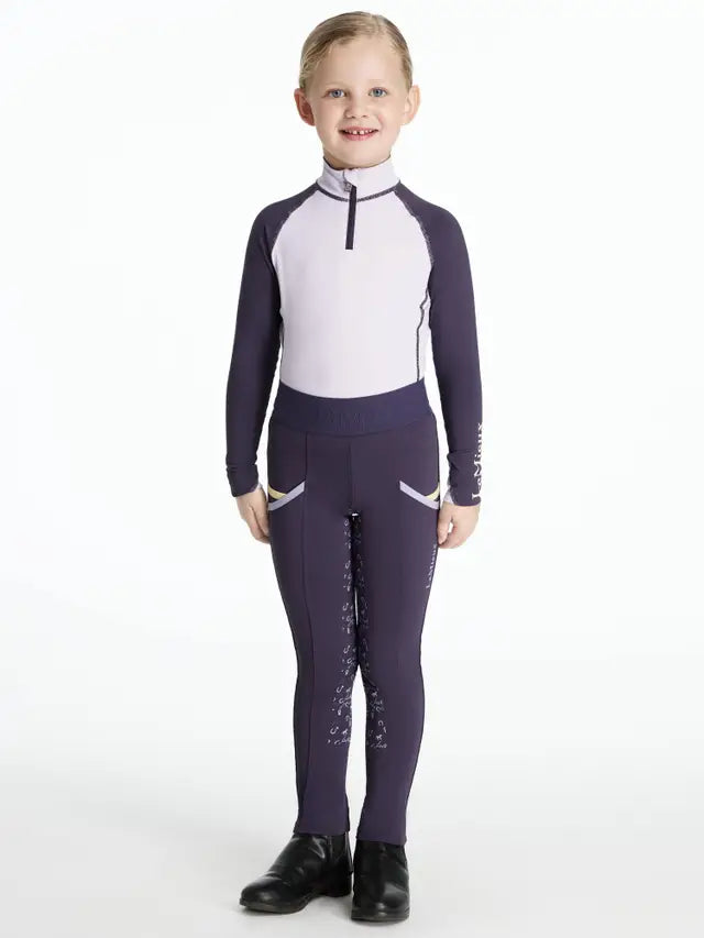 LEMIEUX MINI BASE LAYER Lilac | Girl's Equestrian Riding Shirt | Equiflair