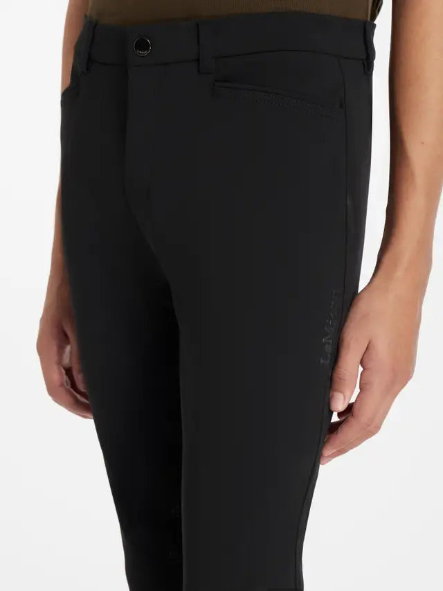 LEMIEUX YOUNG RIDER BOYS SPORTS BREECHES BLACK. black boys riding breeches, LeMieux sports breeches, equestrian apparel