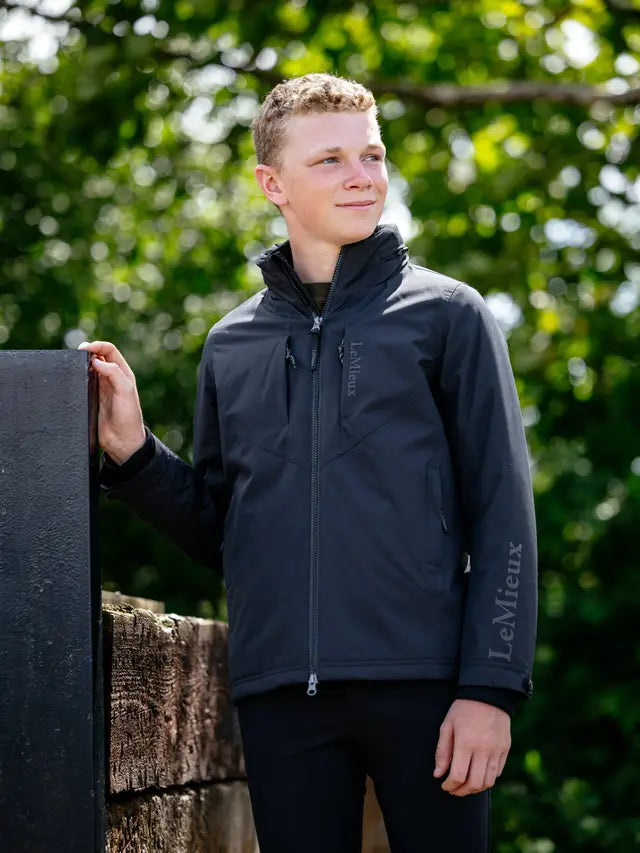 LeMieux Young Rider Boys Waterproof Team Jacket Black