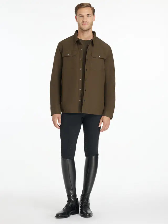 LEMIEUX Mens Showerproof Shacket - Alpine: Rugged, Water-Resistant Shirt-Jacket with Pockets, Perfect for Work & Lifestyle.