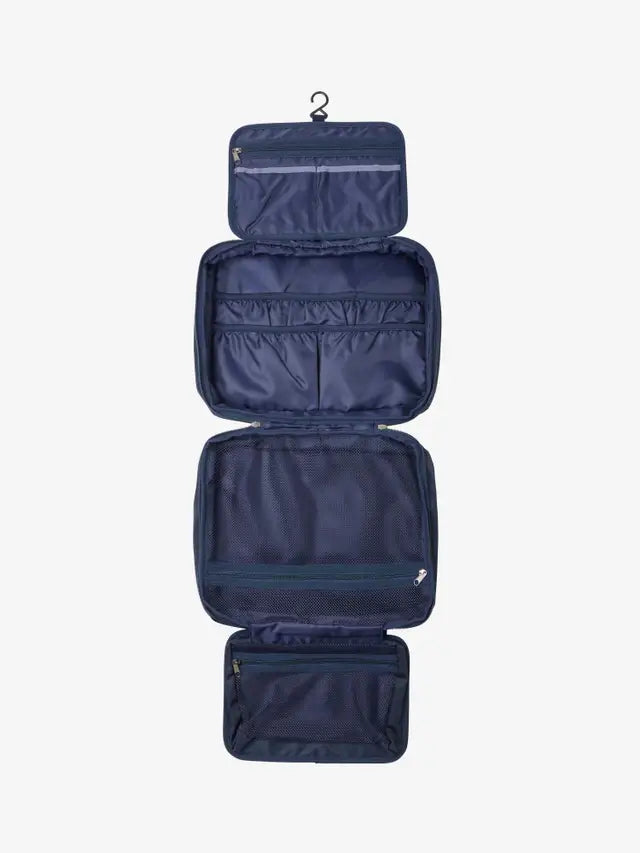LEMIEUX Fold Down Pocket Organiser NAVY - Equestrian Grooming Bag with Multiple Compartments and Hanging Hook
