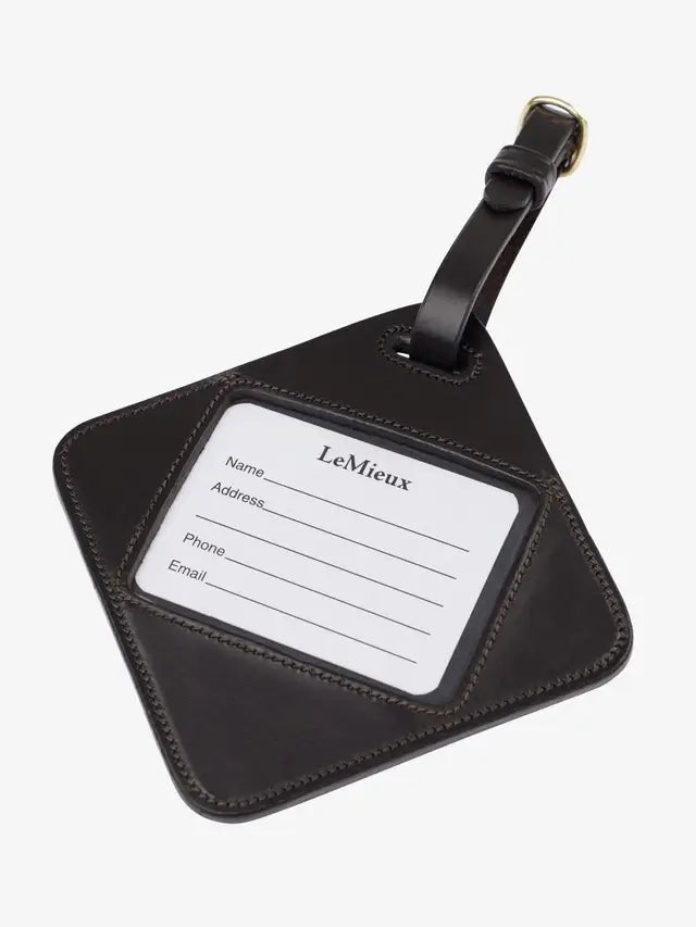 LeMieux Leather Luggage Tag Brown | Equiflair