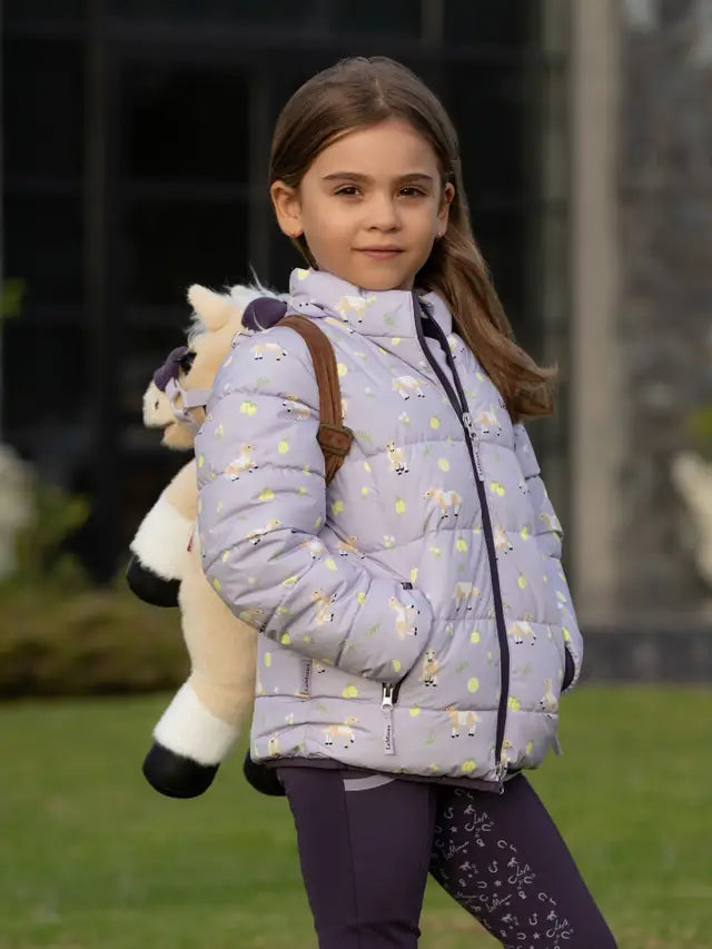 LeMieux Mini Printed Lilo Puffer Jacket Lilac
