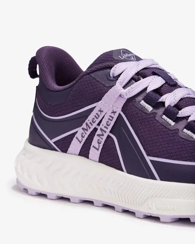LeMieux Young Rider Trax Viva Waterproof Trainer Juniper/Lilac | Equiflair