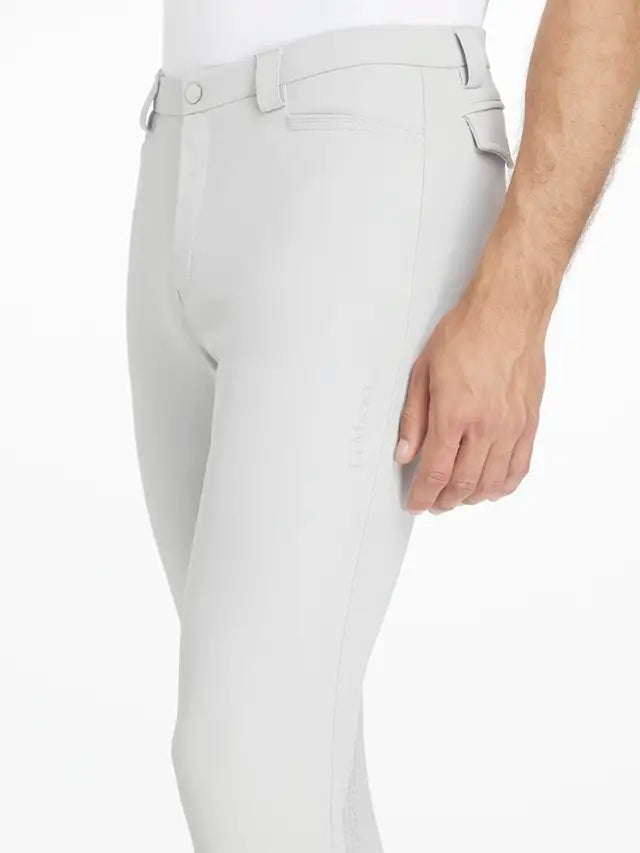 LeMieux Mens Sports Breeches Light Grey - Equiflair: Stylish Men's Riding Breeches