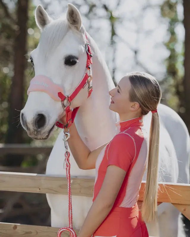 LeMieux Harlow Vogue Headcollar & Leadrope Coral Crush | Equiflair