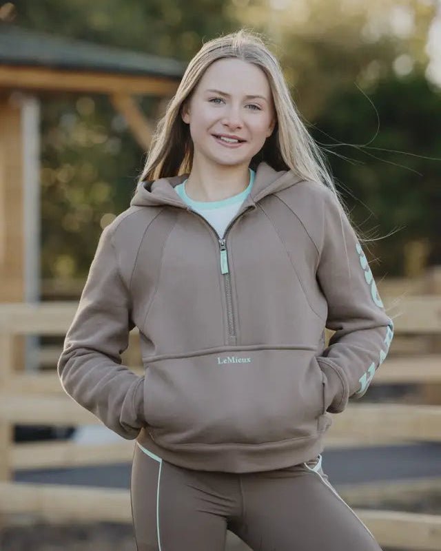 LeMieux Harlow Young Rider Hoodie Walnut | Equiflair
