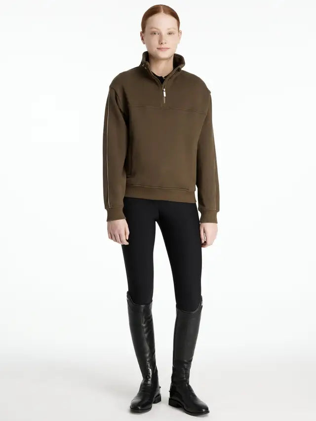 LEMIEUX Young Rider Kate Quarter Zip Alpine Sweatshirt, Stylish Kids Riding Clothes