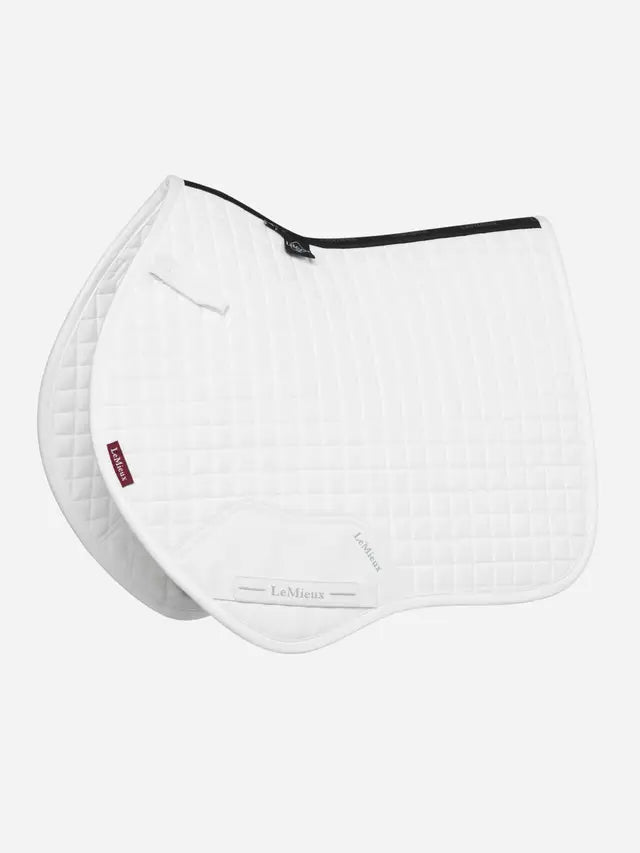 LeMieux Mini Suede Close Contact Saddle Pad - White | Equine Comfort & Style