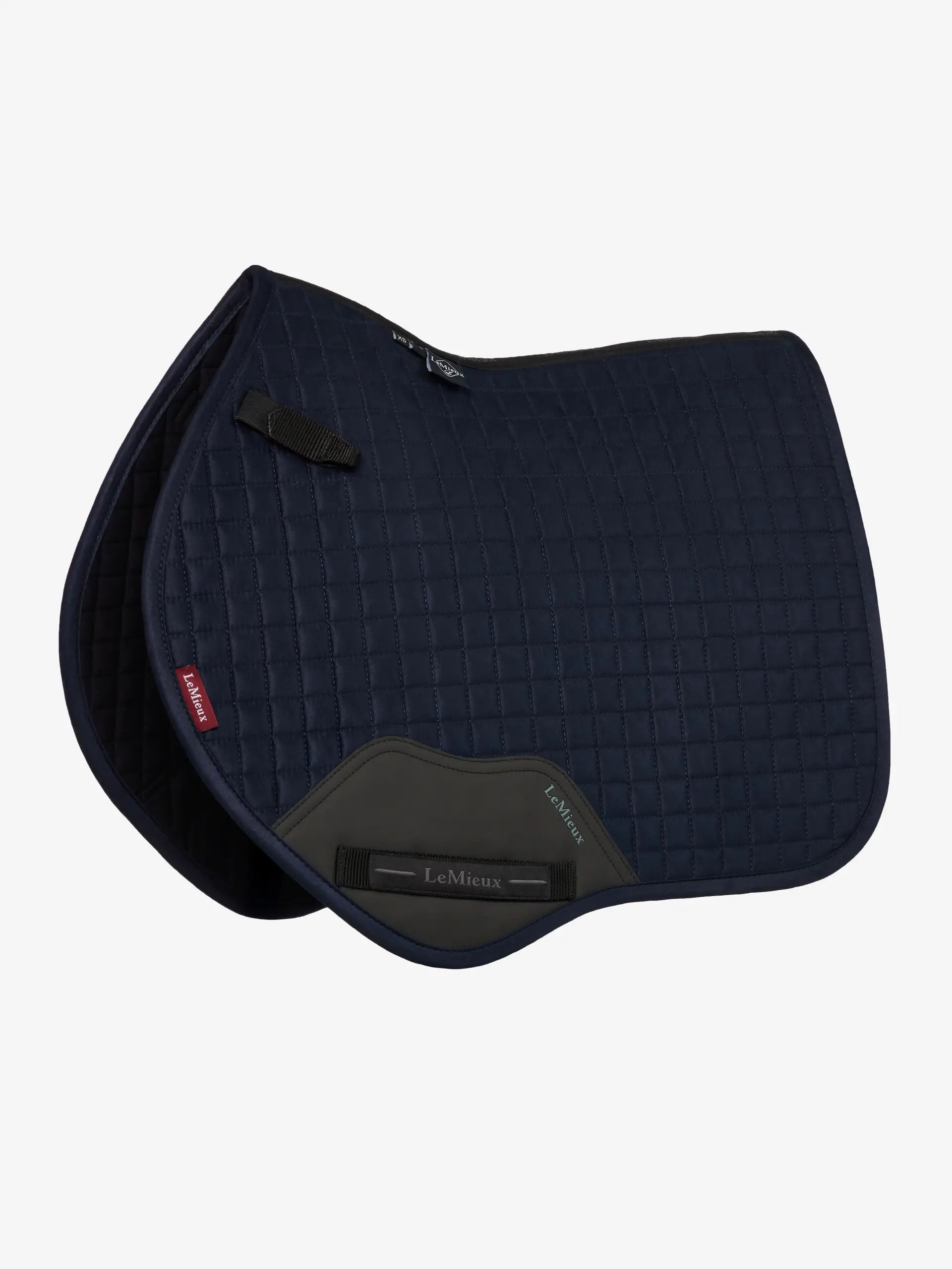 LeMieux Mini Suede Close Contact Square Navy Saddle Pad for Pony | Equestrian Horse Riding Tack