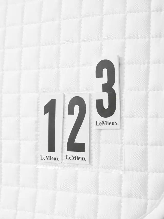 LeMieux Cotton Close Contact Competition Square White New Design