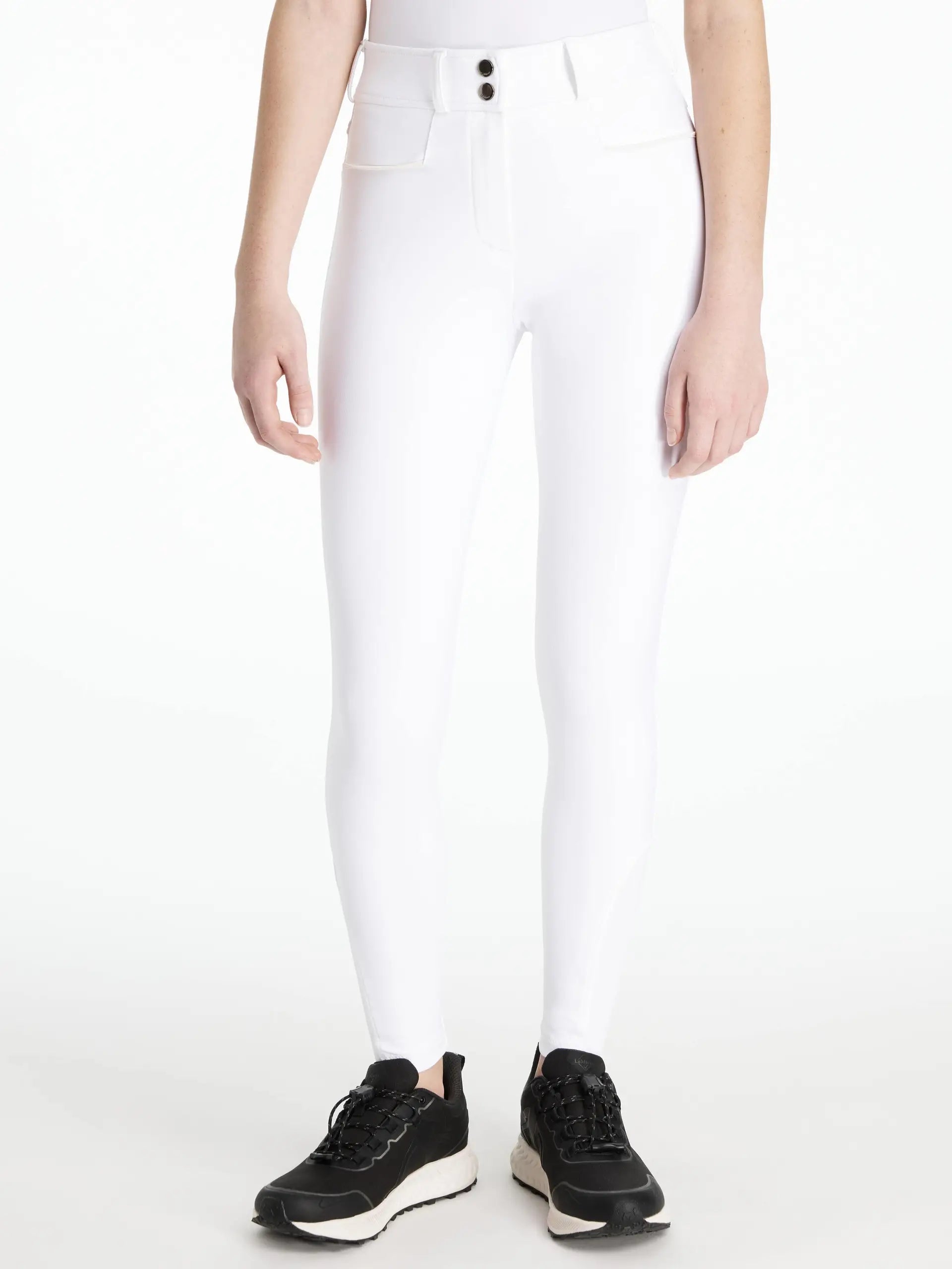 LeMieux Young Rider Izzy Knee Grip Breeches White