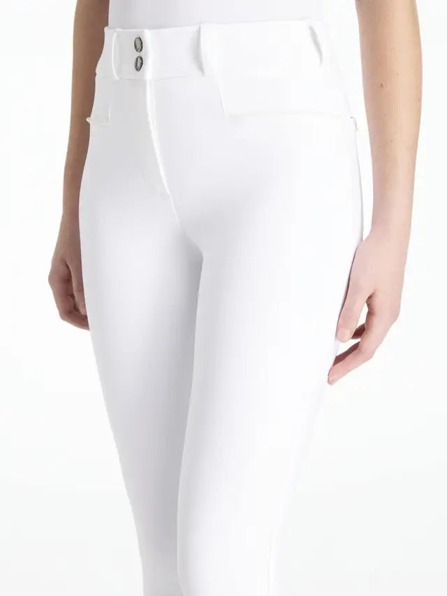 LeMieux Young Rider Izzy Knee Grip Breeches White
