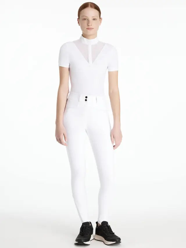 LeMieux Young Rider Izzy Knee Grip Breeches White