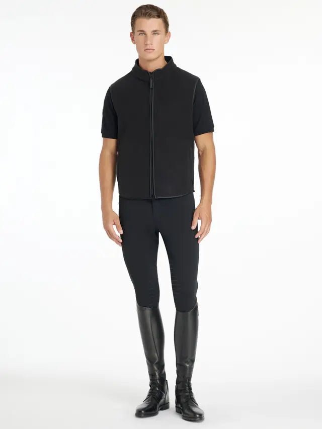 LeMieux Mens Fleece Gilet Black | Equiflair