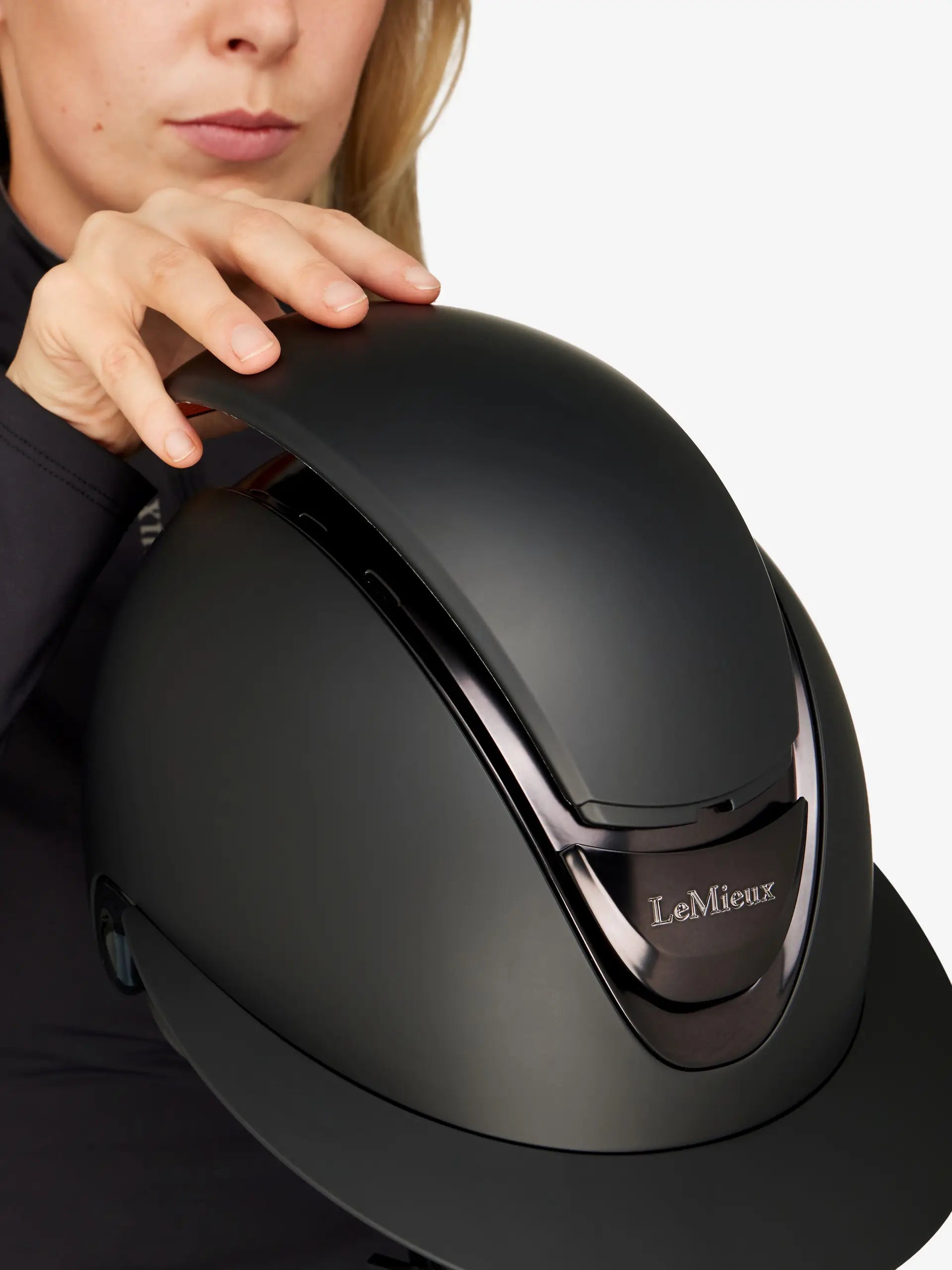 LeMieux Verv Competition Riding Helmet Black Matte
