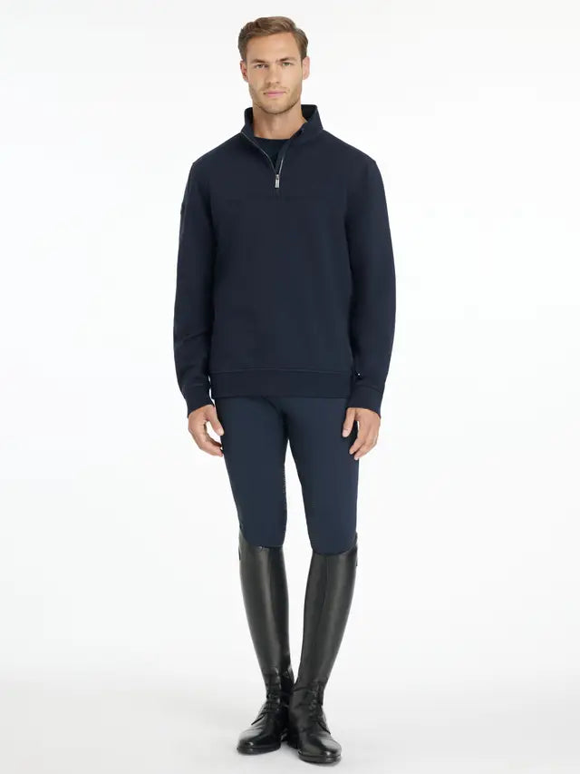 LeMieux Mens Quarter Neck Sweat Navy